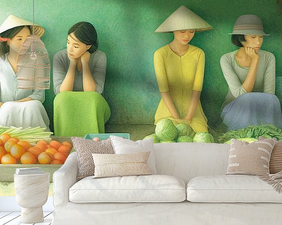 Example of the artwork in a room