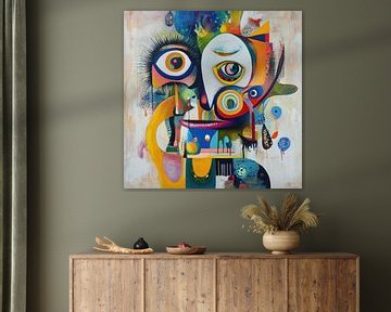 Abstract vreemd gezicht van TheXclusive Art