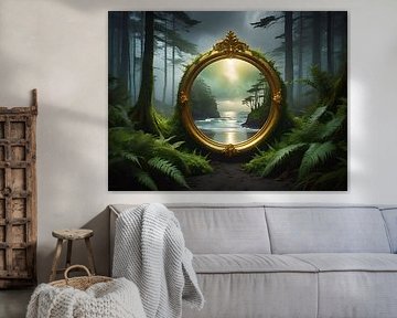 Mirror between two worlds by Nicolette Vermeulen