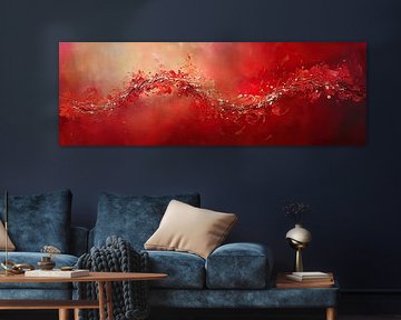 Dancing Colors in Red Symphony