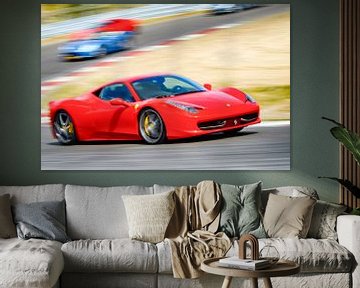 Ferrari 458 Italia driving fast by Sjoerd van der Wal Photography