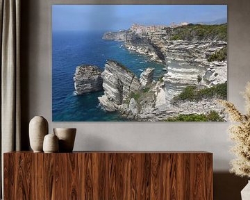 Falaises de craie blanche Bonifacio Corse sur My Footprints