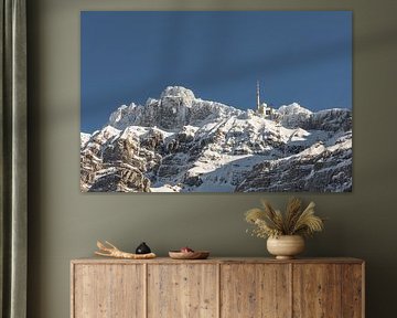 Säntis in de Appenzeller Alpen in de winter