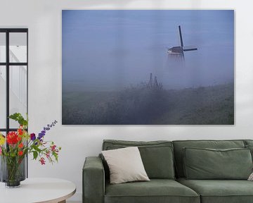 The Berkmeer mill in the mist