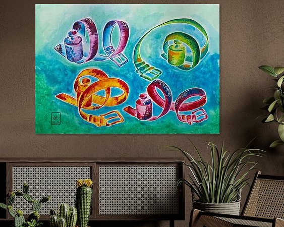 Example of the artwork in a room