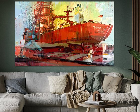 Example of the artwork in a room