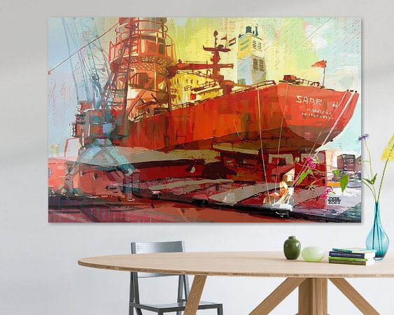 Example of the artwork in a room