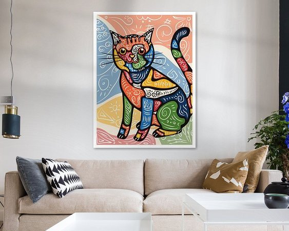 Example of the artwork in a room