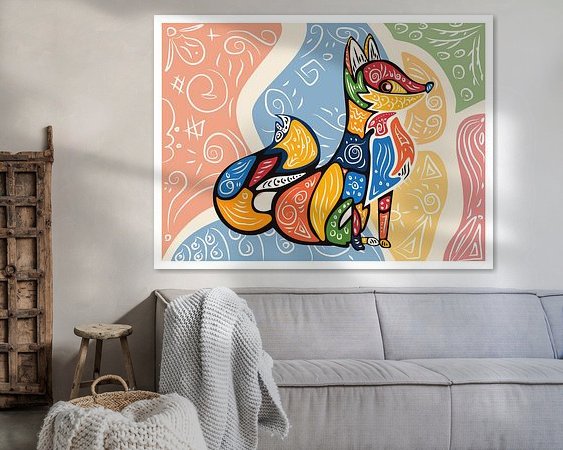 Example of the artwork in a room