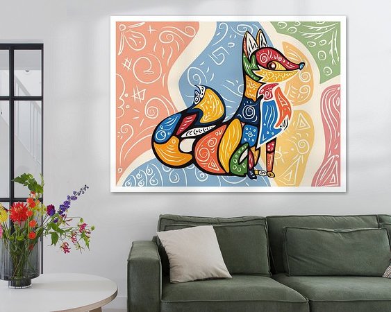 Example of the artwork in a room