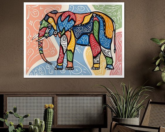 Example of the artwork in a room