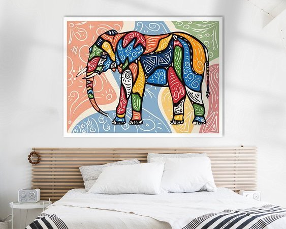 Example of the artwork in a room