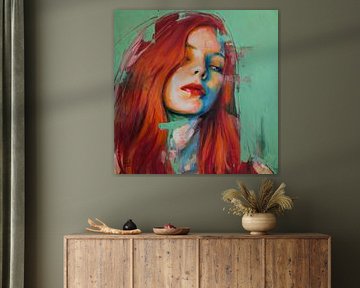 Portrait expressif, coloré et vivant sur Ron van Vliet