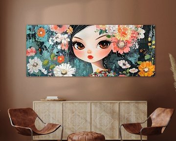 Große Augen | Blumenmädchen