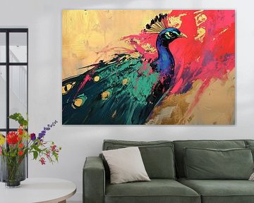 Tuin Moderne Pauw in Kleuren