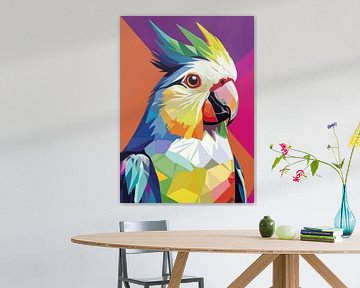 Cockatiel Papegaai Vogel Pop Art van MIROKKU