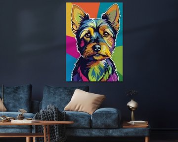 Yorkshire Terrier Dog Pop Art by MIROKKU