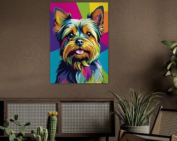 Yorkshire Terrier Dog Pop Art by MIROKKU