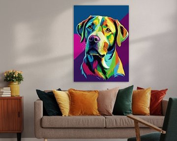 Labrador Retriever Dog Pop Art by MIROKKU