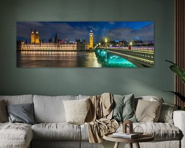 LONDRES Westminster dans l'éclat des lumières - Panorama Impression sur Melanie Viola
