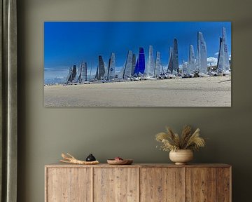 Sailboats in Noordwijk. by Peter van Rijn
