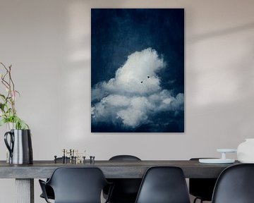 Cumulus cloud in a deep blue sky by Dirk Wüstenhagen