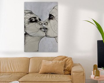 Le baiser sur Kim Rijntjes