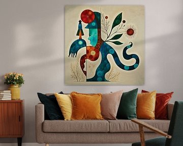 Abstract profiel van Art to make a house your home