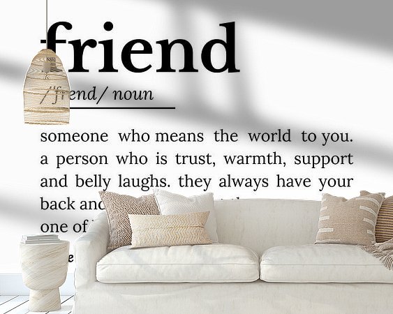 Example of the artwork in a room