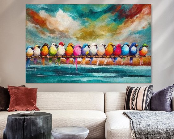 Example of the artwork in a room