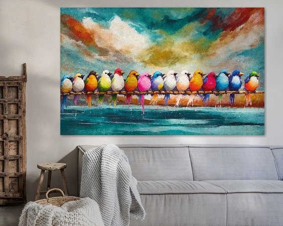 Example of the artwork in a room