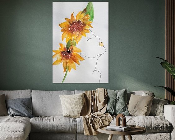 Example of the artwork in a room