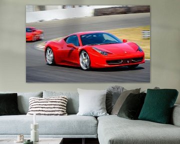 Ferrari 458 Italia driving fast by Sjoerd van der Wal Photography