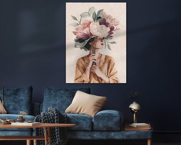 Gedachten in Bloei – Poëtisch Portret in Aquarel