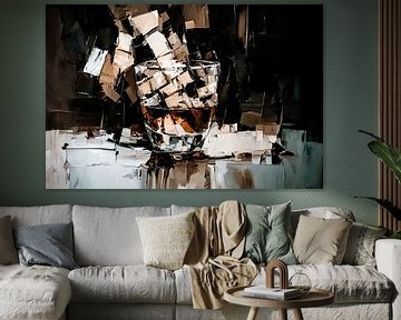 Abstract whisky still life art