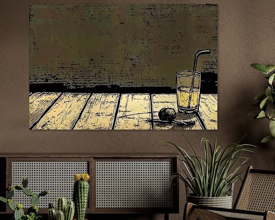 Example of the artwork in a room