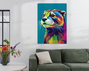 Otter Pop Art-stijl van MIROKKU