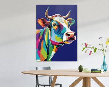 Zuivelkoe Pop Art-stijl van MIROKKU