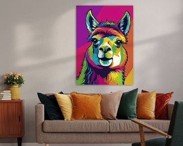 Alpaca Pop Art Stijl van MIROKKU
