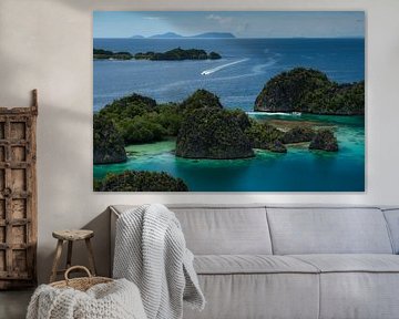 De eilanden van Piaynemo in Raja Ampat, Papoea