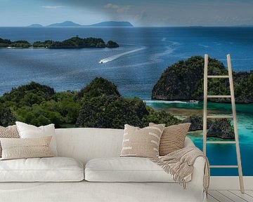 De eilanden van Piaynemo in Raja Ampat, Papoea