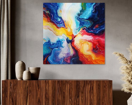 Example of the artwork in a room