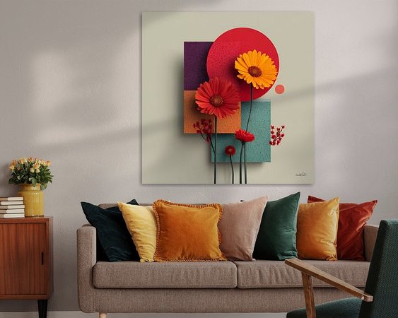 Example of the artwork in a room