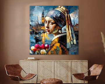 Harbor Lights of Vermeer van René van den Berg