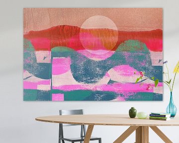 Abstract minimalistisch landschap van Dina Dankers