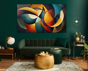 Abstracte ronde vormen panorama