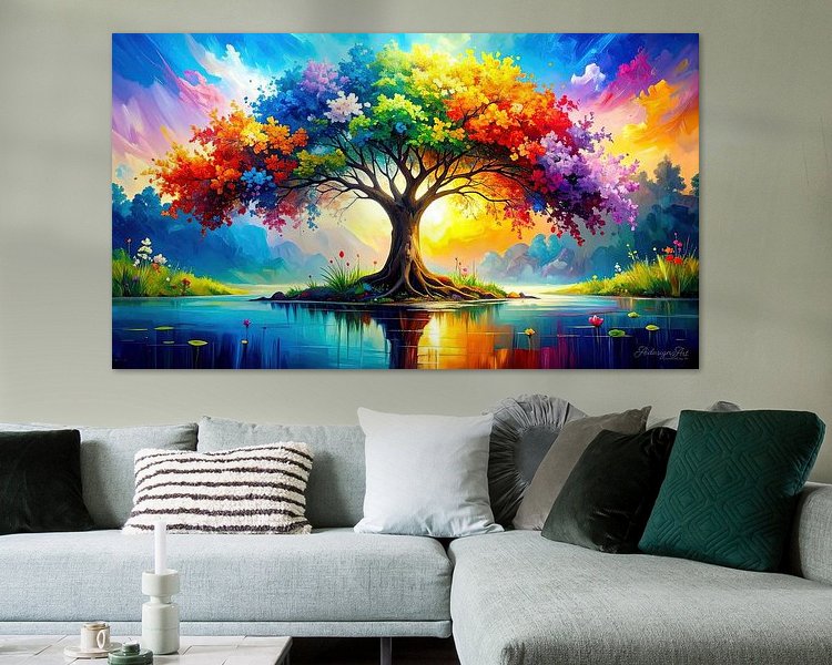 Example of the artwork in a room