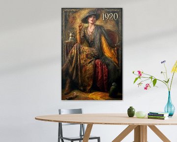 Femme sur une chaise, années 1920