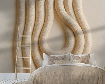 Fließender Rhythmus, organische Kunst, minimalistisches Design