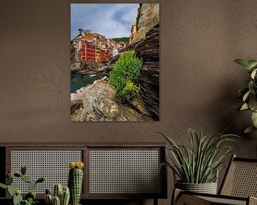 Riomaggiore rotsperspectief van Thijs Friederich
